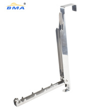 Bma Stainless Steel Adjustable Folding Over The Door Coat Hooks